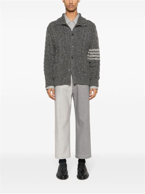 Cardigan con 4 righe THOM BROWNE | MKC558AY1506035